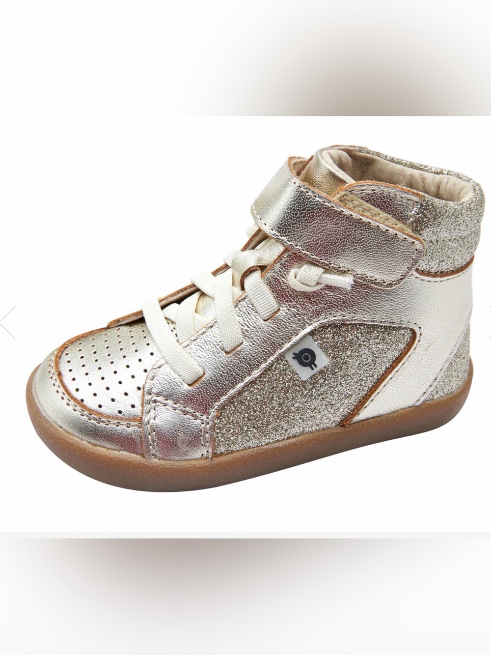NWT Old Soles Spartan Gold Glam High Top Sneakers EU 22 US 6 Toddler